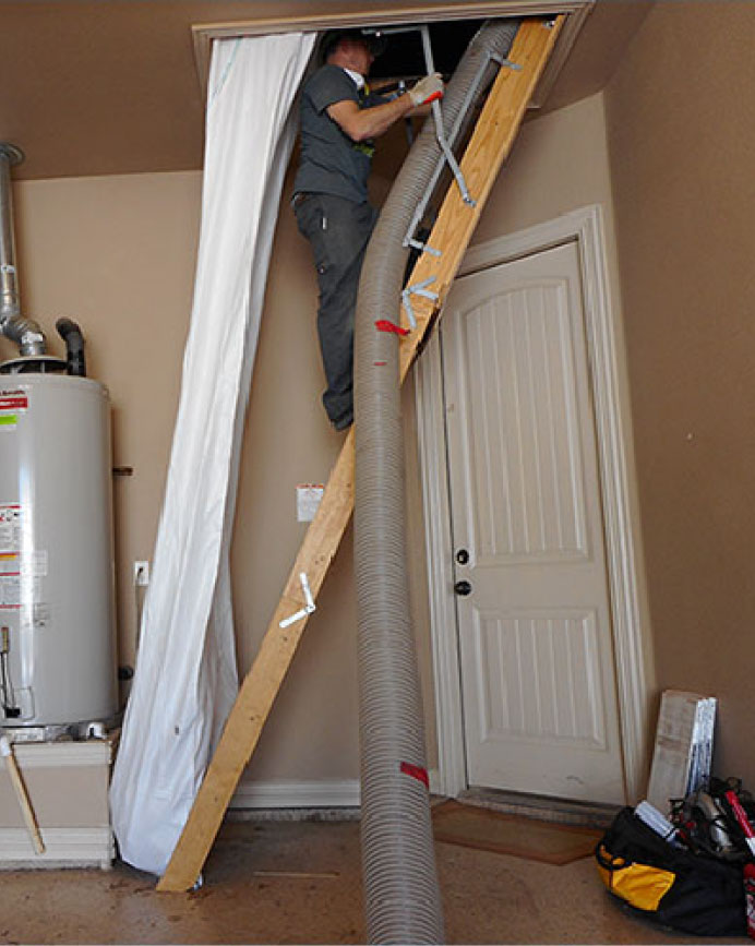 Trash Chute and Debri Bag